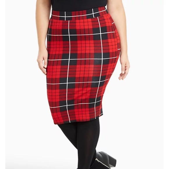 torrid Dresses & Skirts - Torrid Plaid Ponte Pencil Skirt